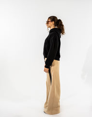 STRIPPED MILTON PANT-BEIGE