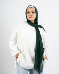 CHIFFON SCARF -OLIVE