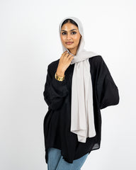 CHIFFON SCARF -SILVER