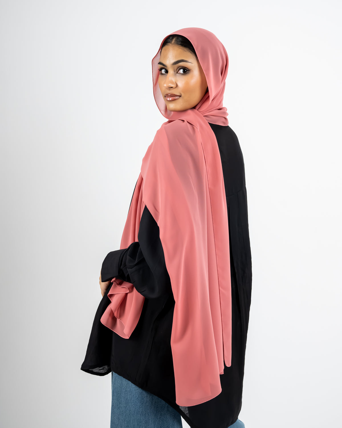 CHIFFON SCARF -DARK CASHMERE