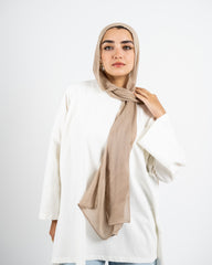 KLEENEX ELEGANT SCARF - DARK BEIGE