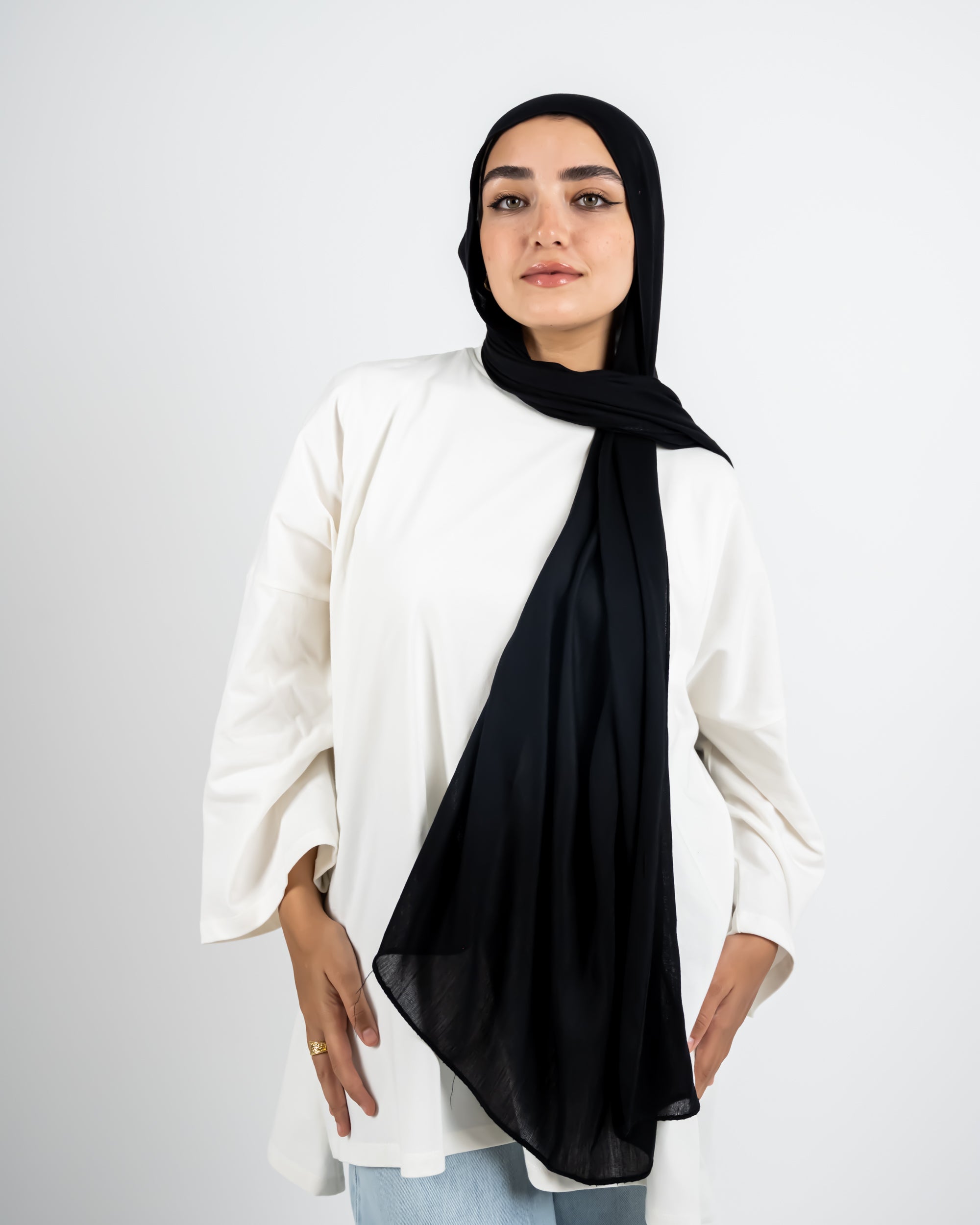 MODAL SCARF -BLACK