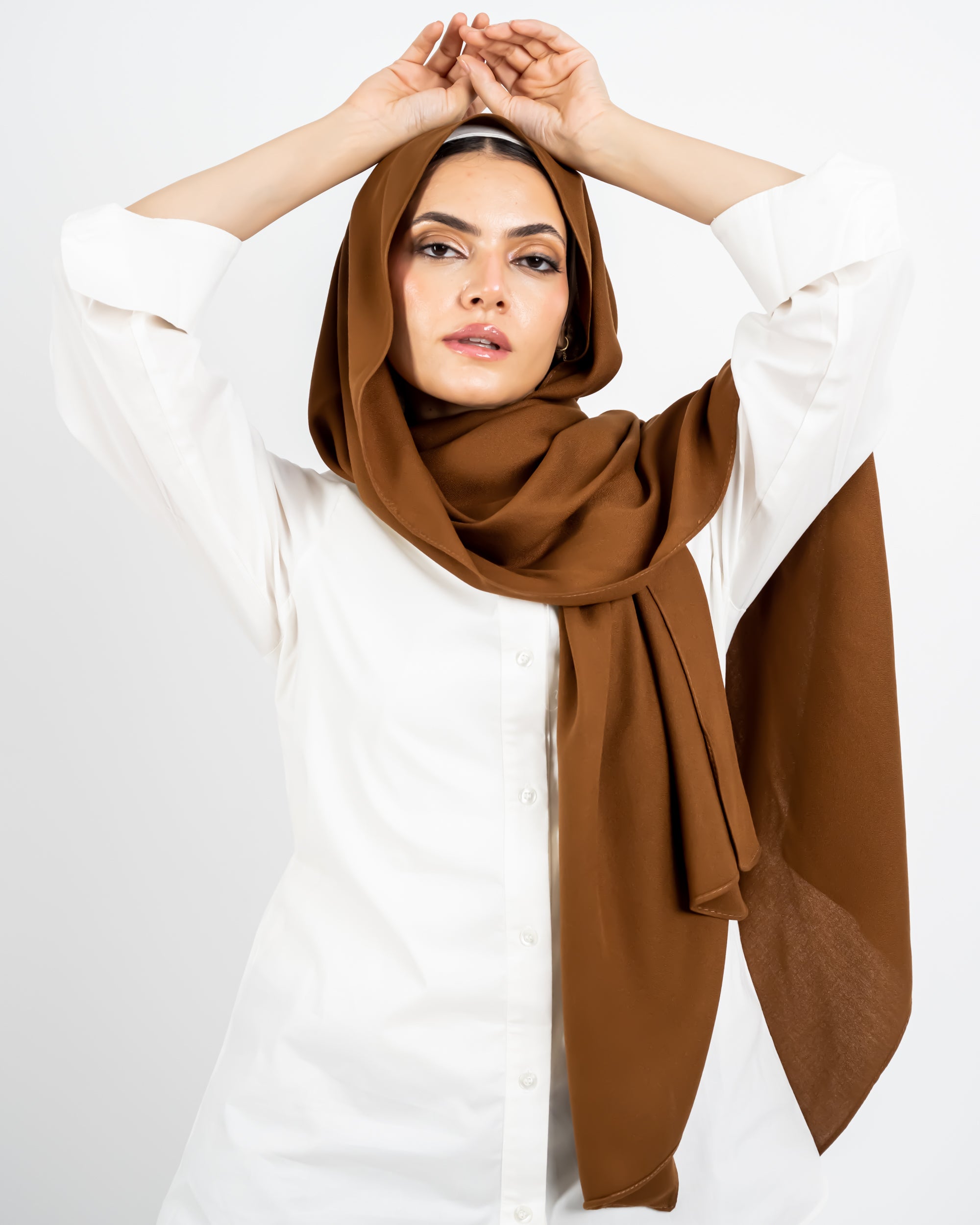 ELEGANCE SCARF -BROWN