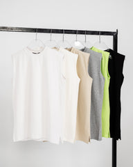 SLEEVELESS COTTON TOP