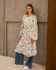 LEAVES CARDIGAN-BABY BLUE