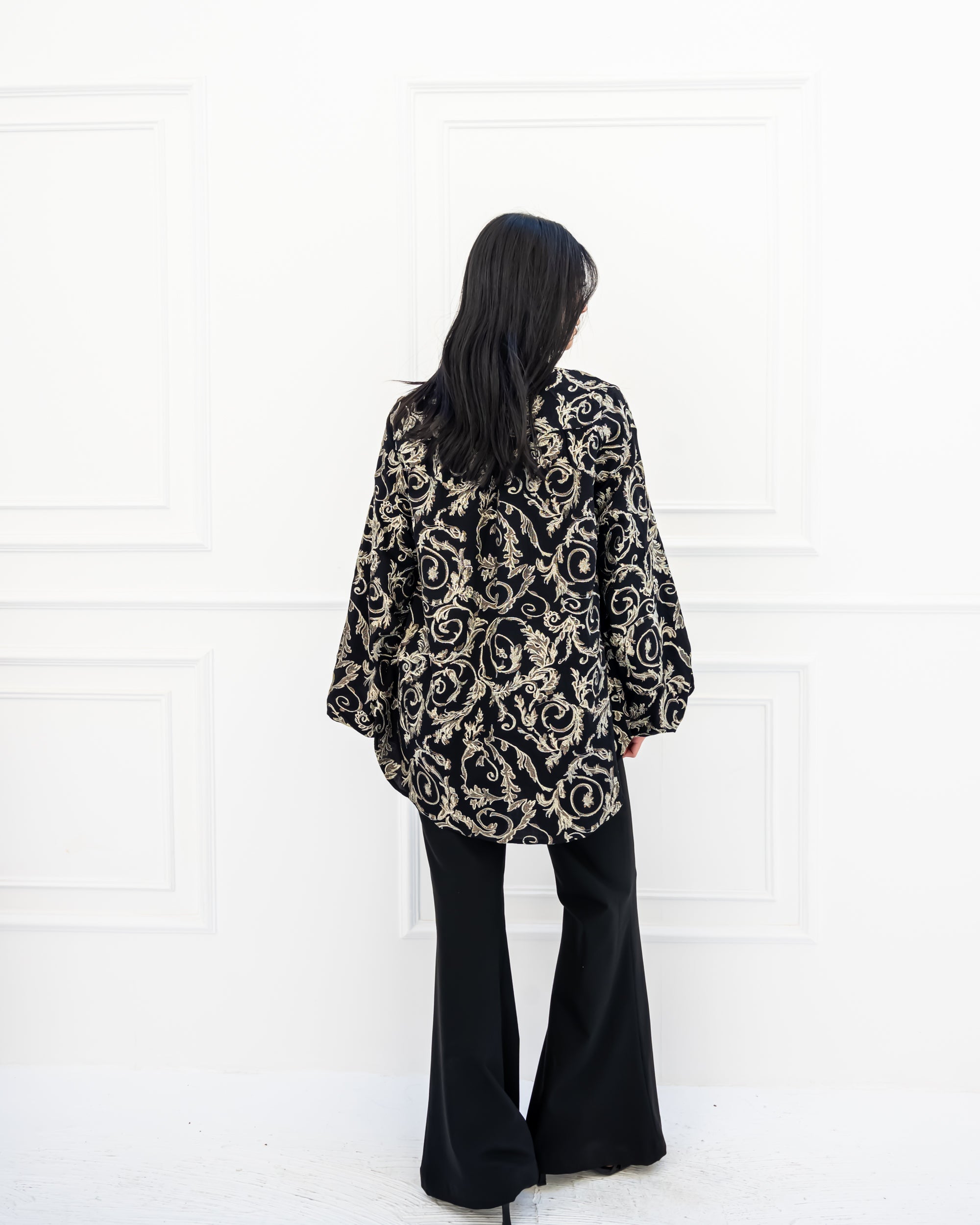 FLARE PANTS-BLACK