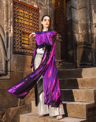 ROYAL BEADED KAFTAN -PURPLE