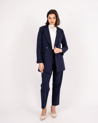 FORMAL TROUSERS-BLUE BLACK