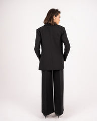 FITTED FORMAL BLAZER -BLACK