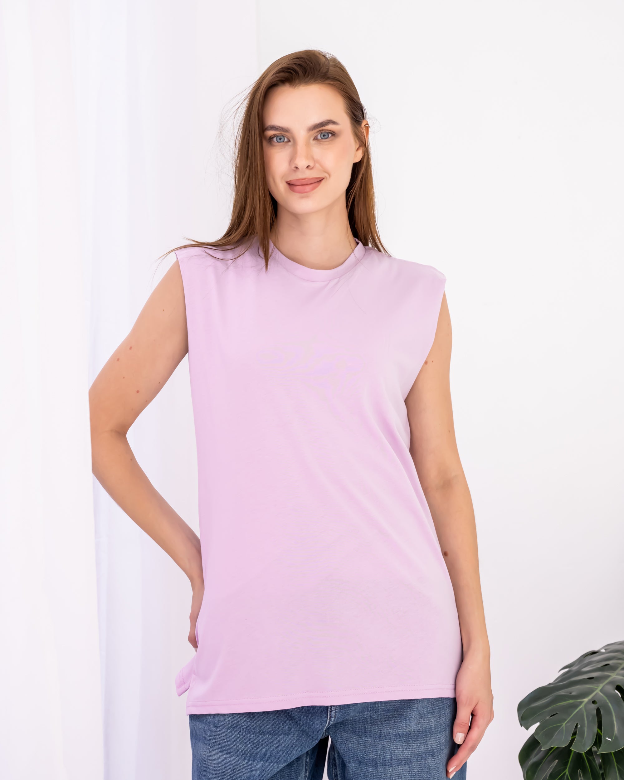 SLEEVELESS COTTON TOP