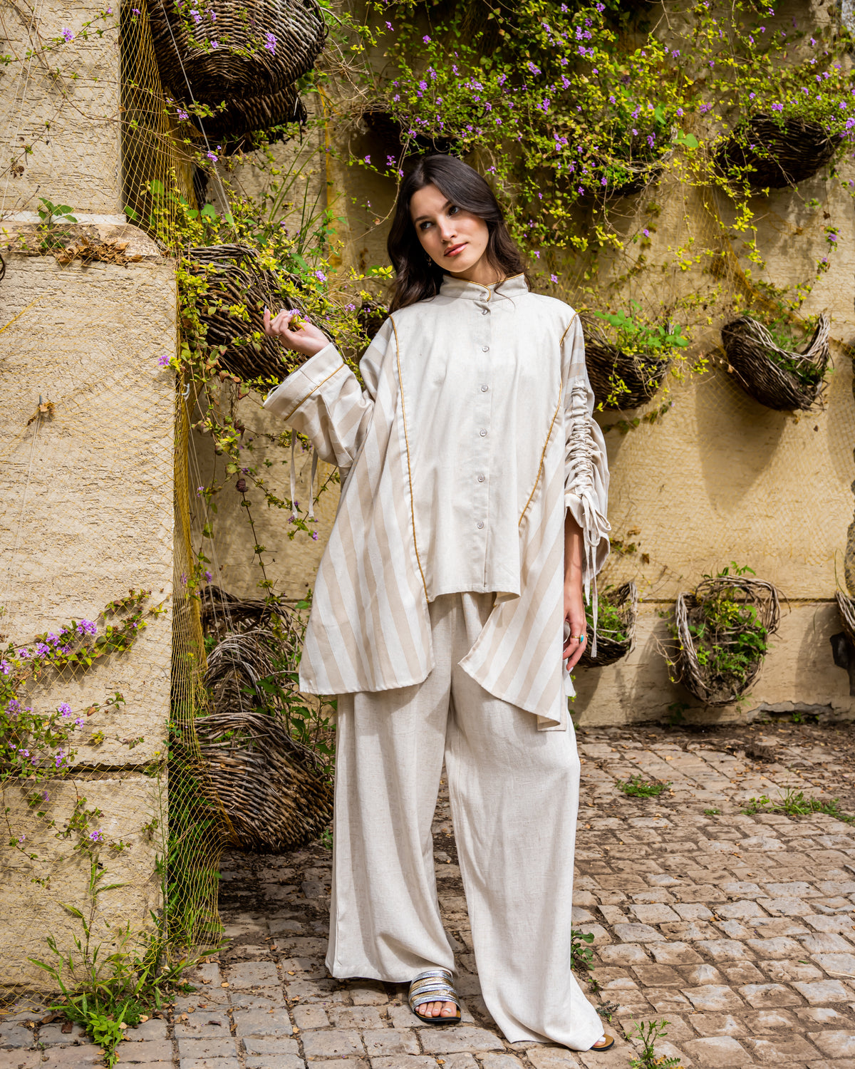 OVERSIZE LINEN BLOUSE -PAIGE