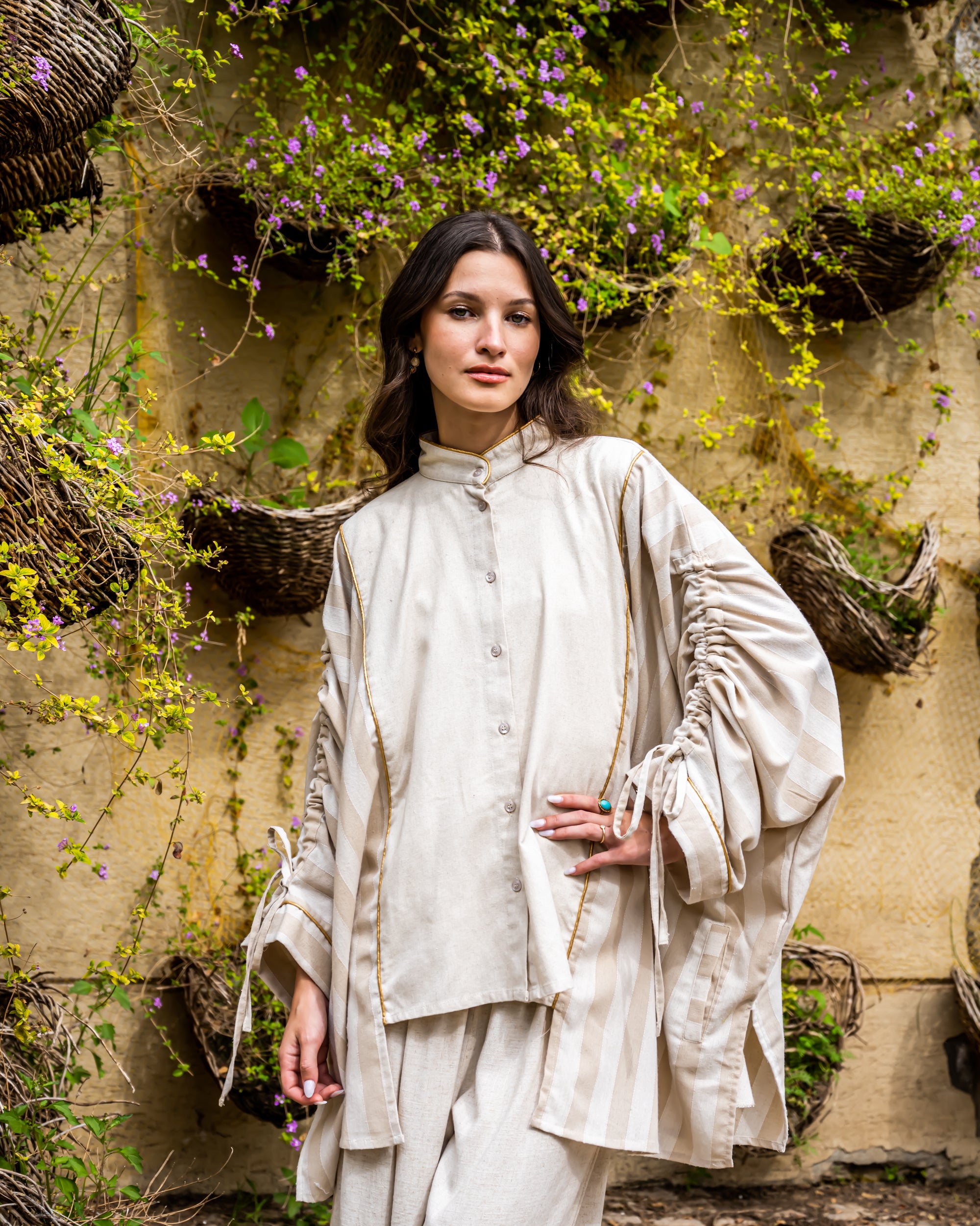 OVERSIZE LINEN BLOUSE -PAIGE