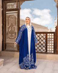 EMBROIDERED KAFTAN-BLUE