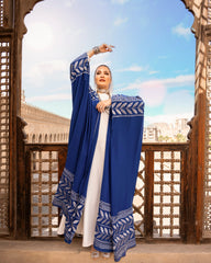 EMBROIDERED KAFTAN-BLUE