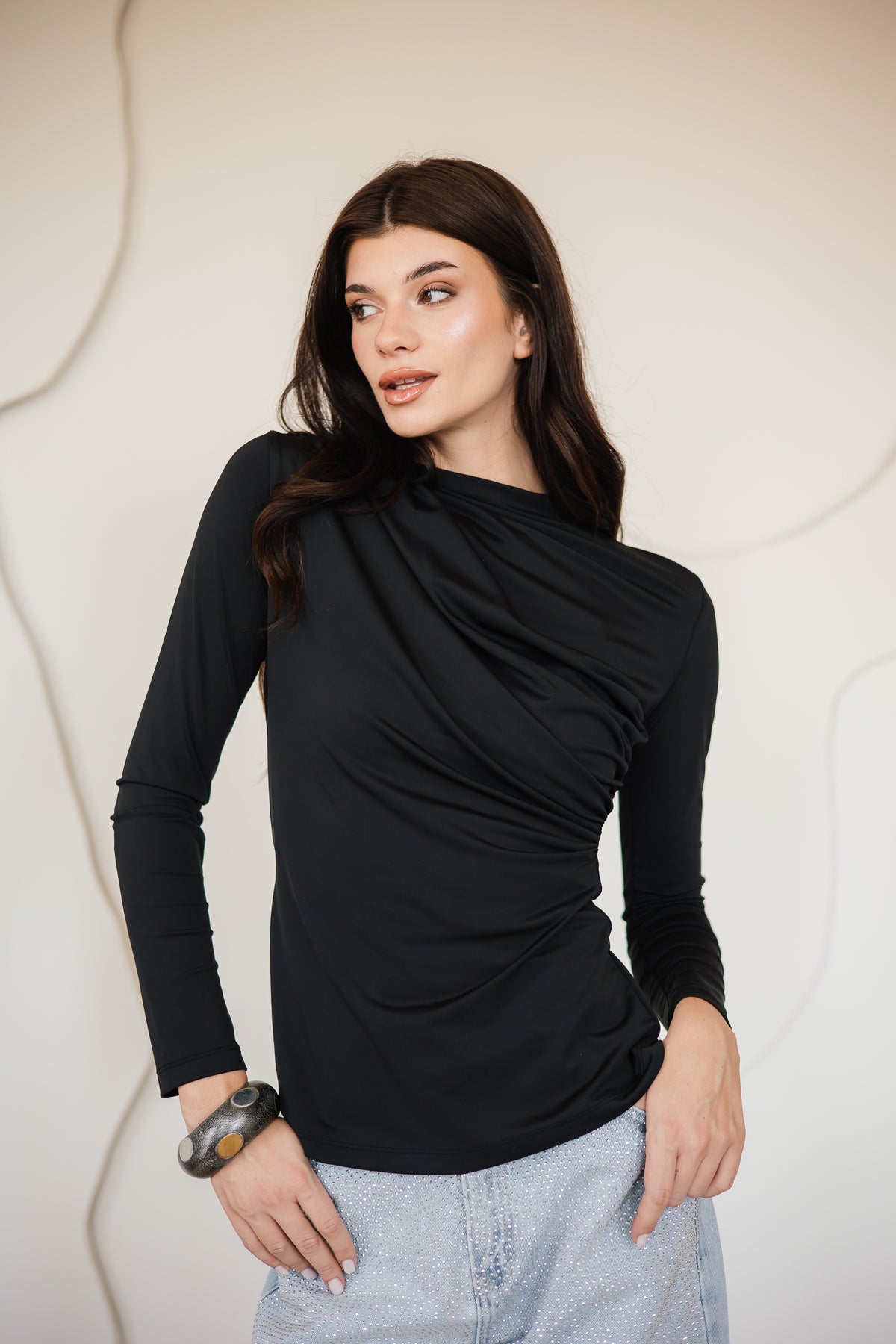 Drapped top