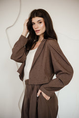 CROPPED STRASS BLAZER