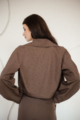 CROPPED STRASS BLAZER