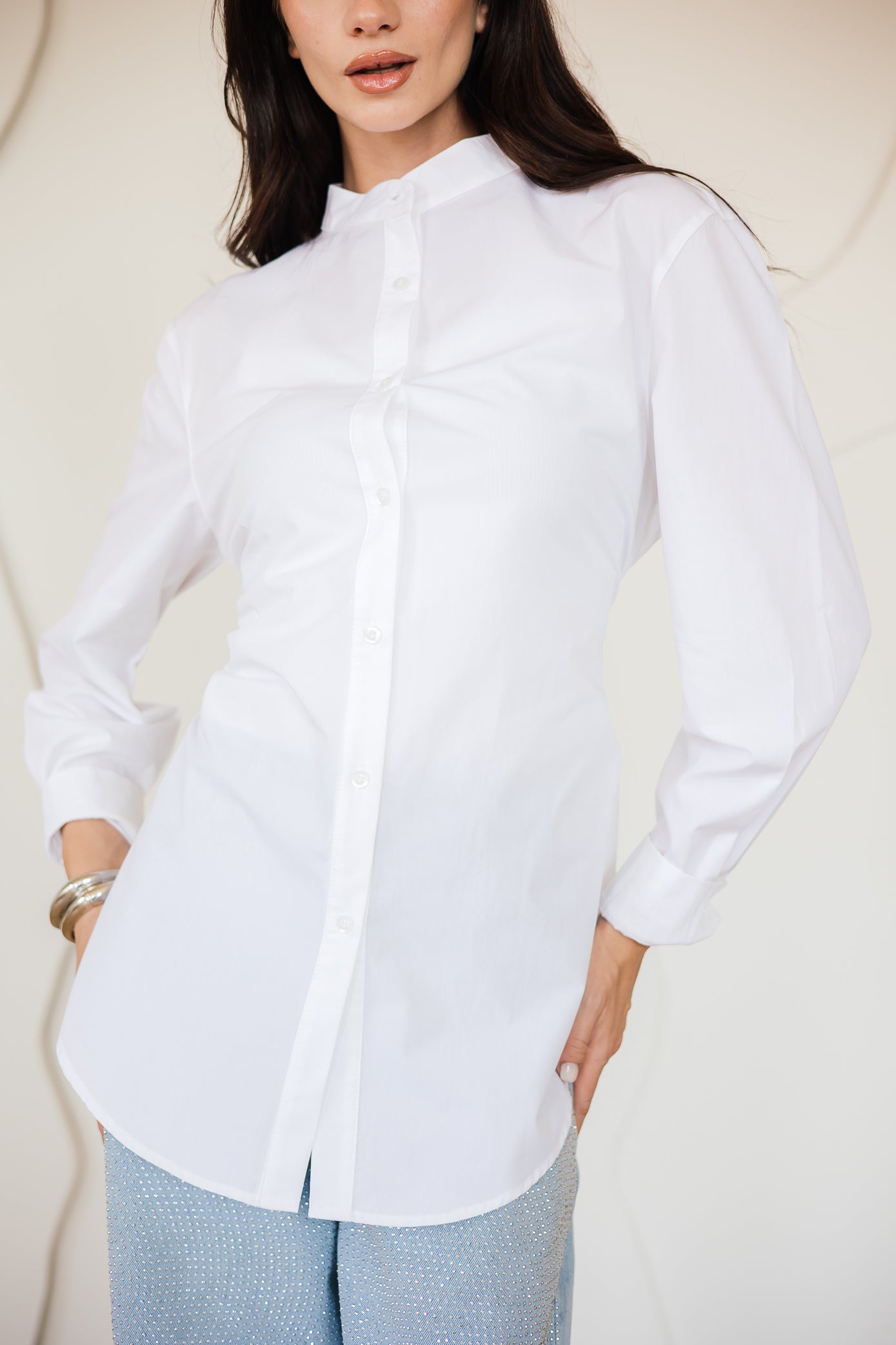 FITTED POPLIN SHIRT