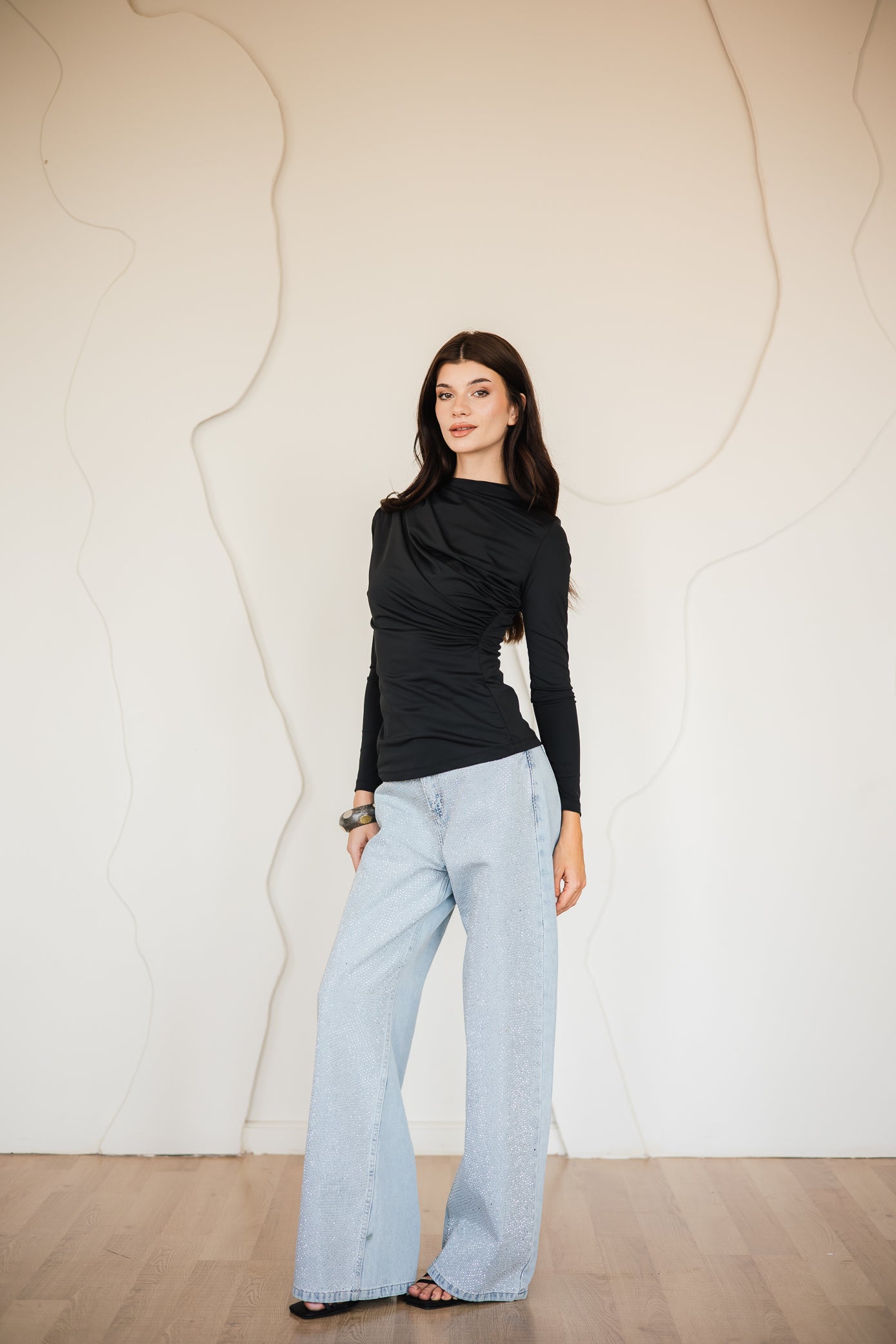 Drapped top