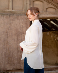 BAFFY SLEEVES BASIC BLOUSE-OFF WHITE