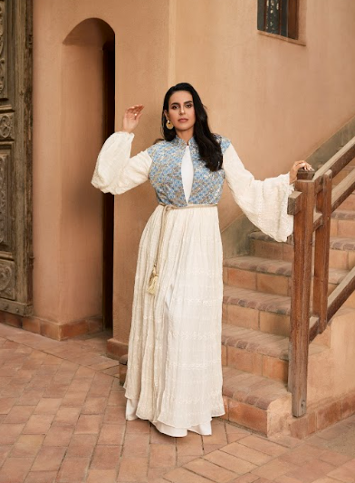 THARAA KAFTAN-OFF WHITE