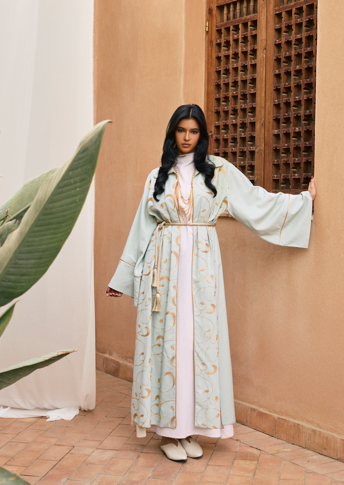 SUKOON ABAYA-MINT GREEN