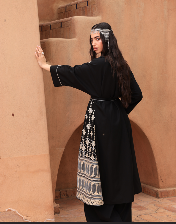 LAYAL KAFTAN-BLACK