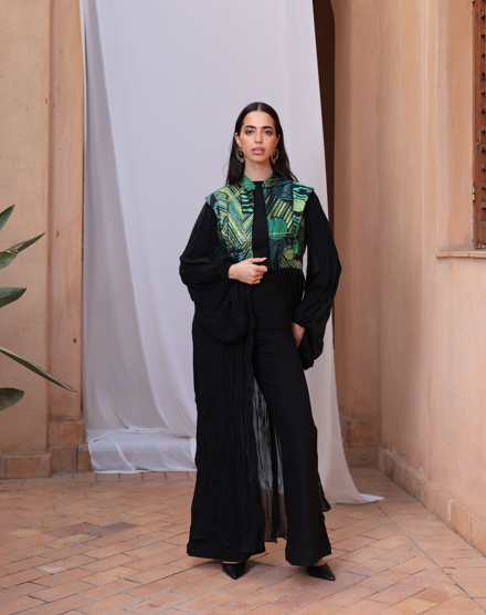 THARAA KAFTAN-BLACK
