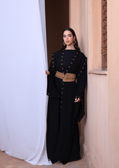 SAMRA KAFTAN-BLACK