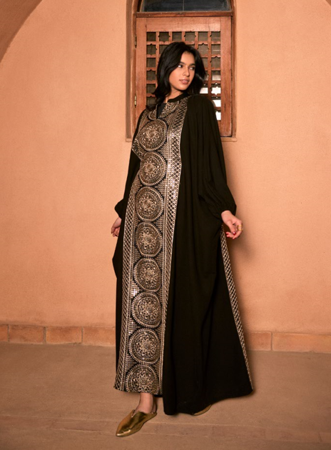 GHAITH ABAYA-BLACK