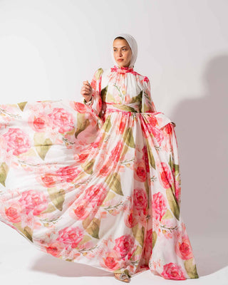 Flowered Flowy Dress FOSHIA