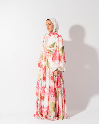 Flowered Flowy Dress FOSHIA