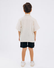 LINEN SHIRT-BEIGE