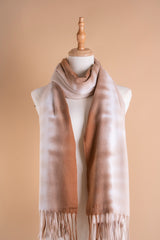 MIXED WOOL SCARF-BEIGE