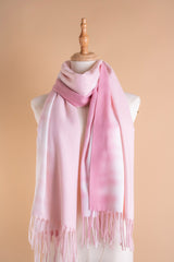 MIXED WOOL SCARF-PINK