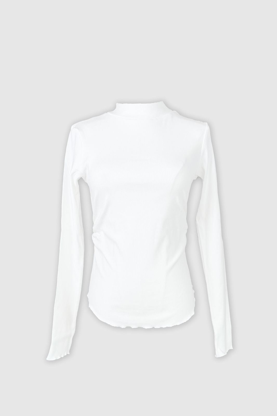 RIBBED BASIC TOP -WHITE