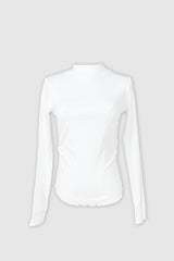 RIBBED BASIC TOP -WHITE