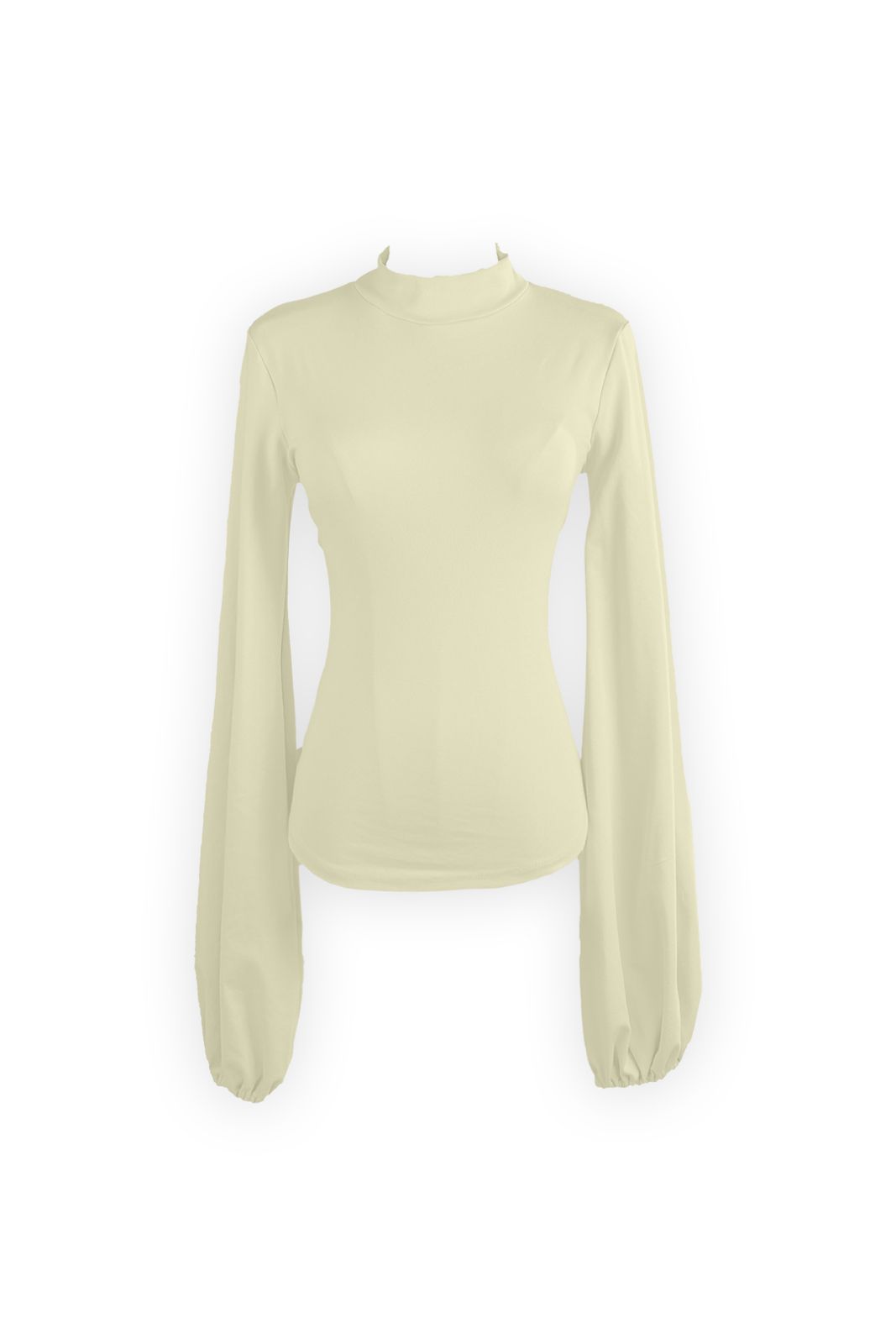 PUFFY SLEEVES TOP- BEIGE