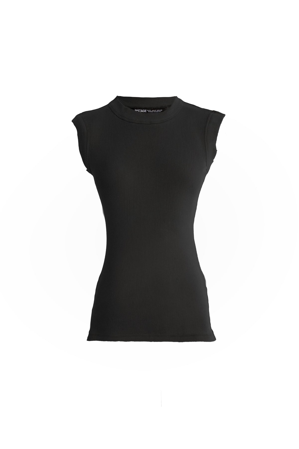 SLEEVE LESS RIBBED TOP