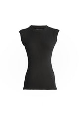 SLEEVE LESS RIBBED TOP