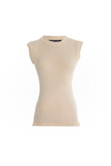 SLEEVELESS RIBBED TOP
