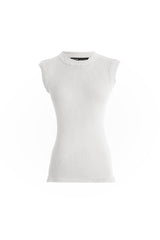SLEEVELESS RIBBED TOP