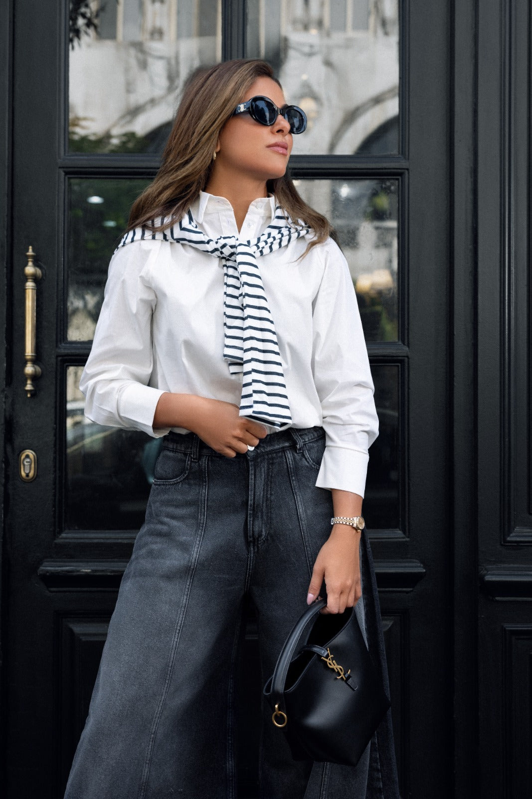 OVERSIZED POPLIN SHIRT-WHITE