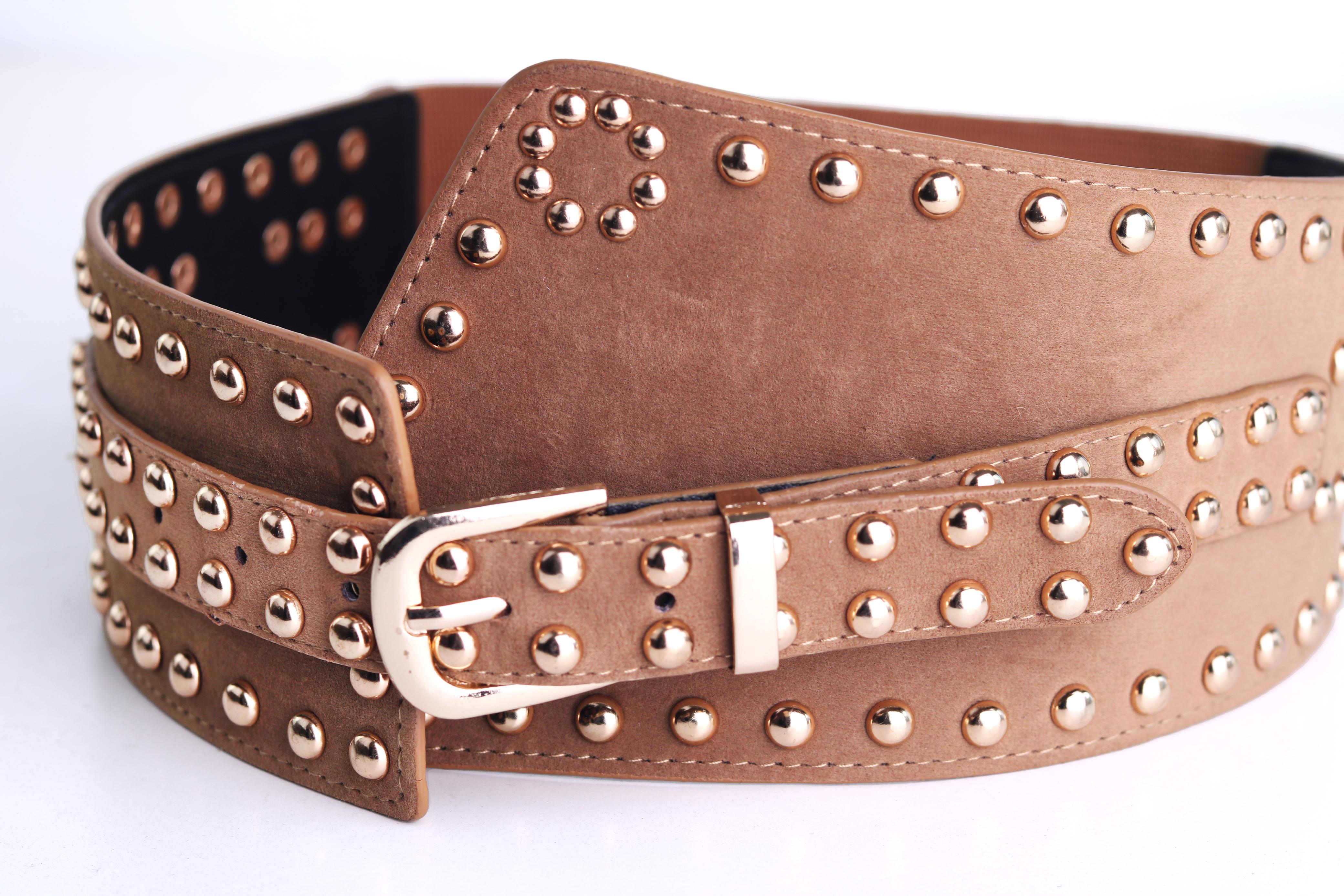 GOLDEN STUDDED BELT -GOLD