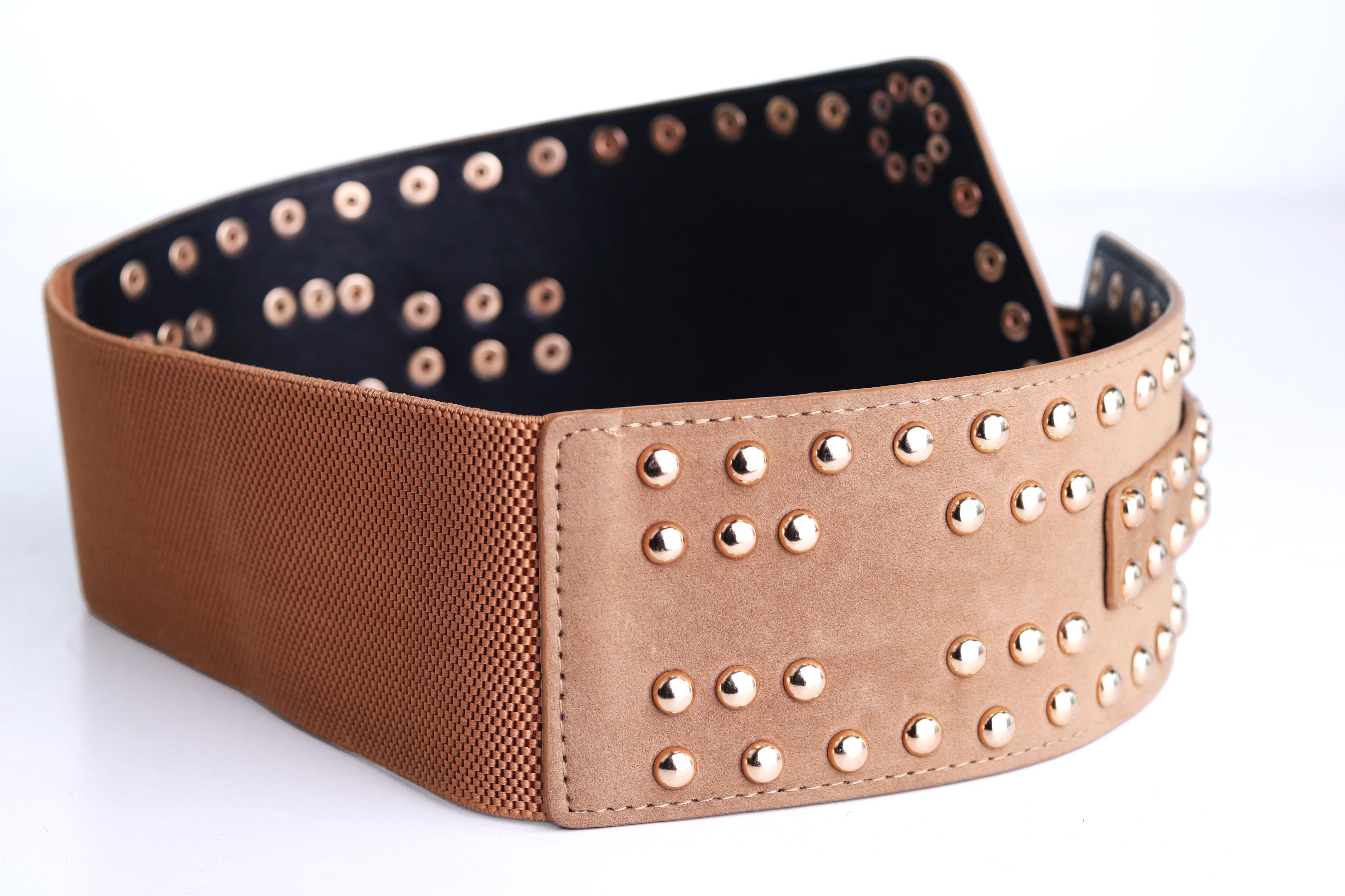 GOLDEN STUDDED BELT -GOLD