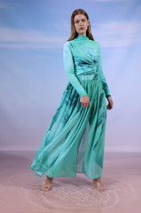 AQUA BLOOM SWIM SKIRT-LIGHT GREEN