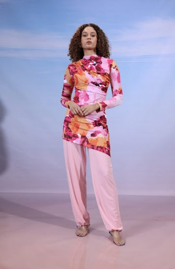 wide leg swimpant-NUDE ( PANTS ONLY )