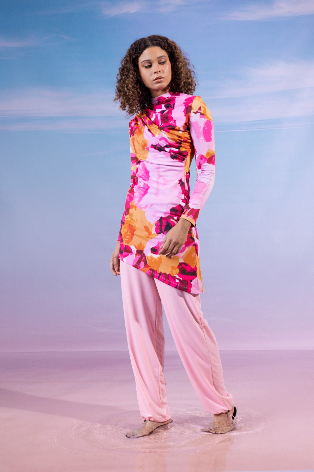 FRUITY MIST SWIMSUIT TOP-FOSHIA ( TOP ONLY )