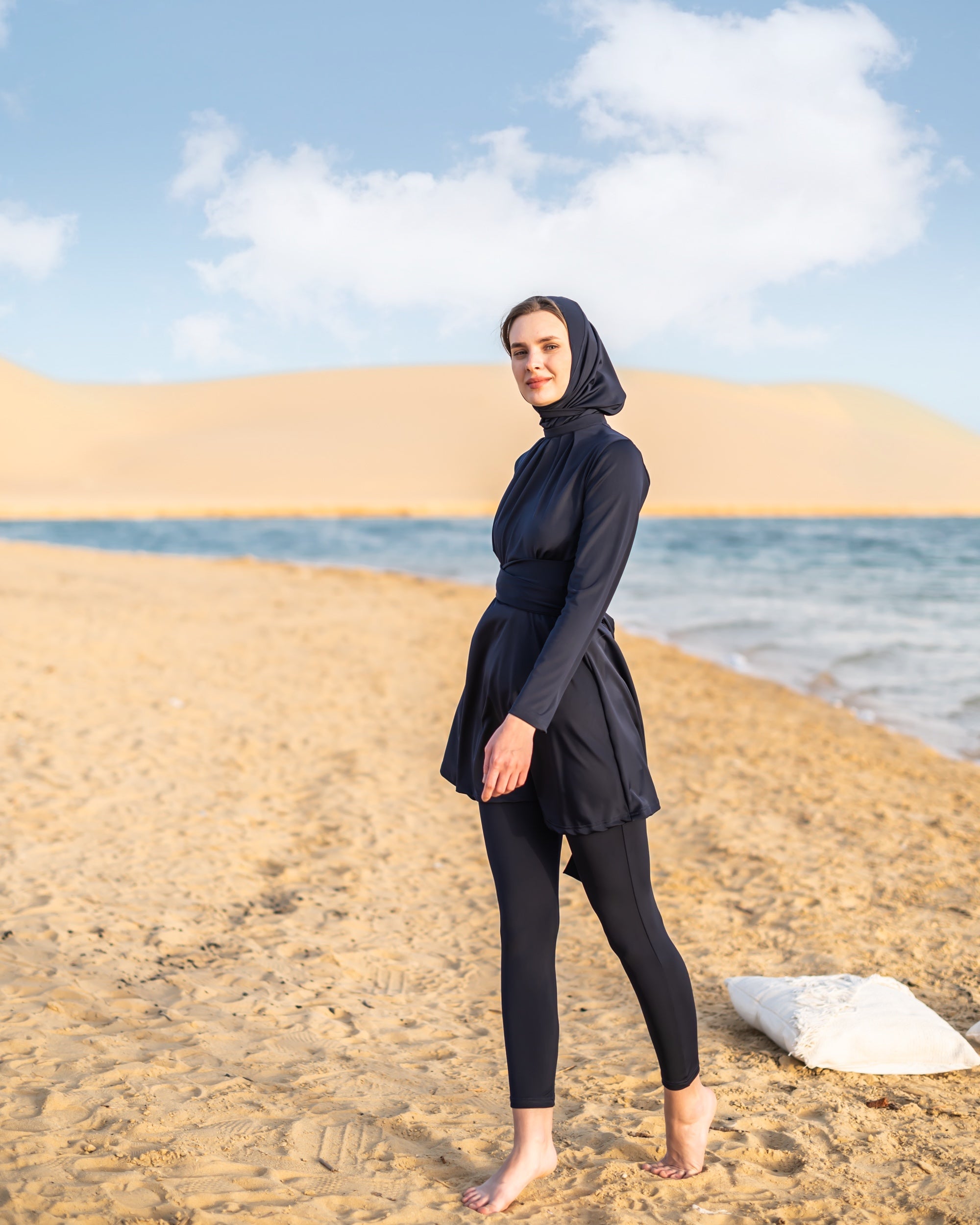 slim swimpant -BLUE BLACK ( PANTS ONLY )