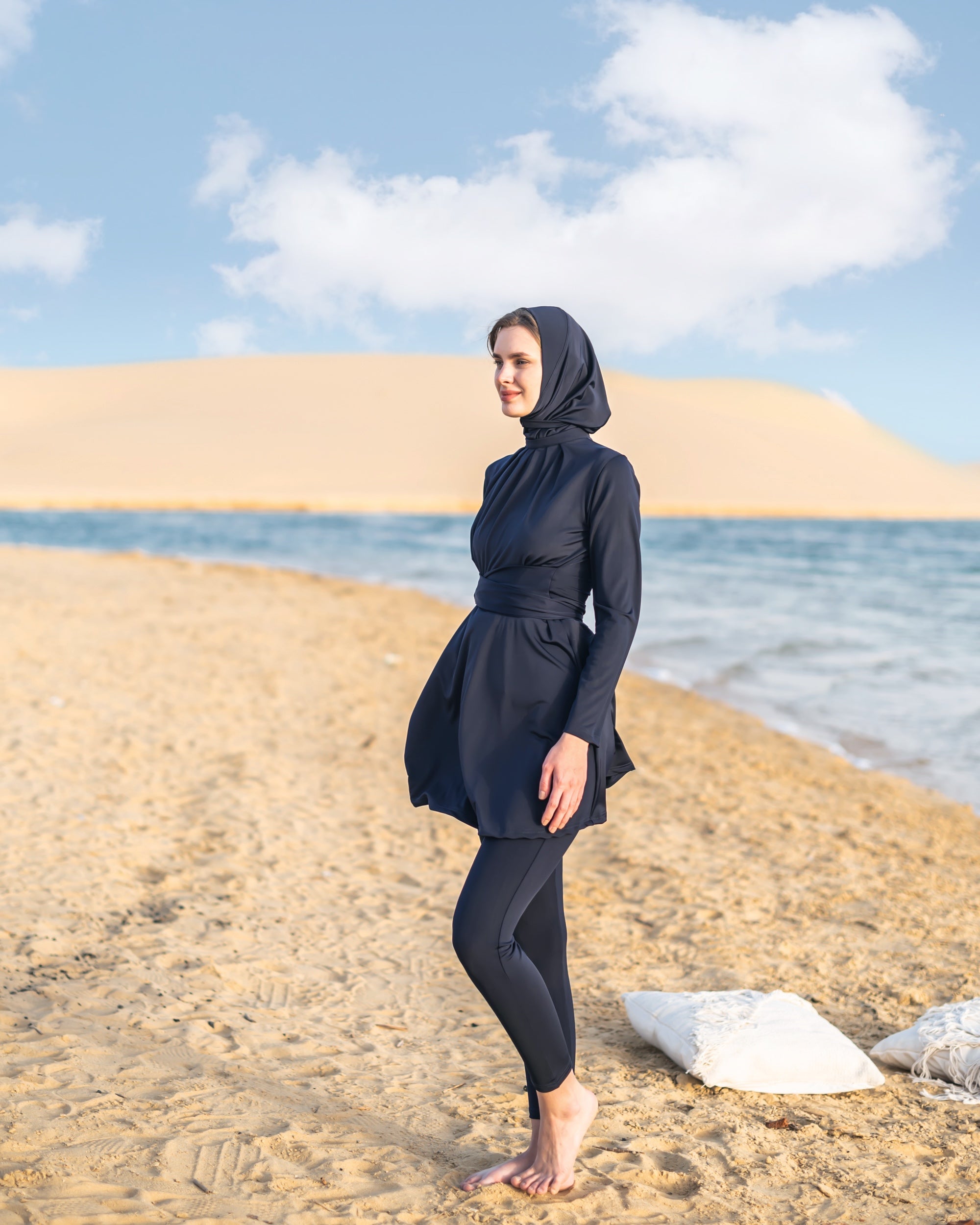 slim swimpant -BLUE BLACK ( PANTS ONLY )